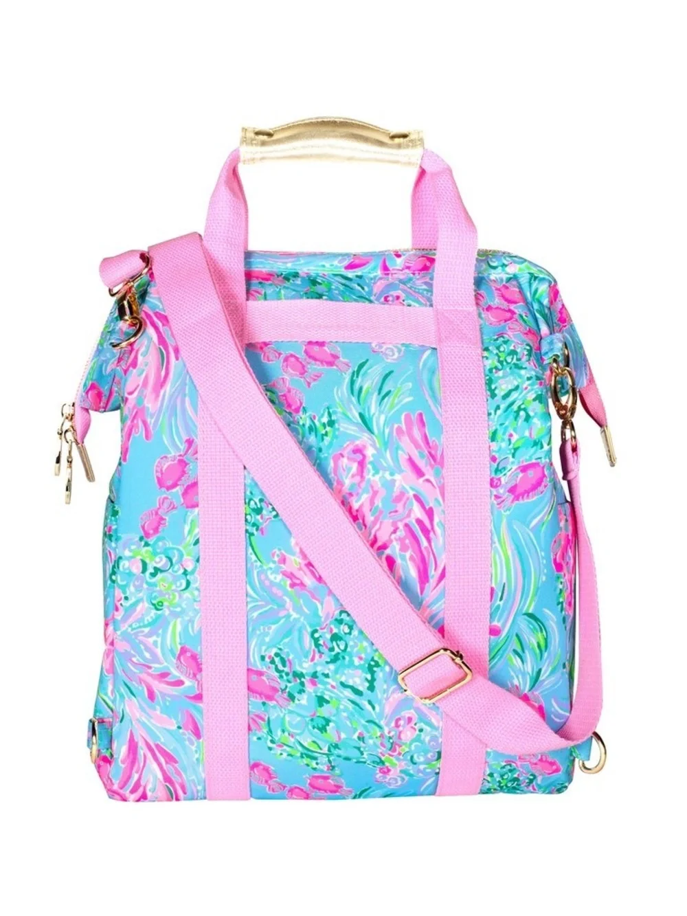 Lilly Pulitzer | Backpack Beach Cooler Pool Best Fishies Shoulder Strap Pink